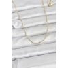 CM 14K Gold Renk Burgu Model 60 cm Kadın Kolye