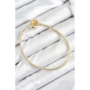 Pirinç Charm Topcuk Model Gold Renk Kadın Bileklik