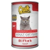 Quik Biftekli Yetişkin Konserve Kedi Maması 1 Adet 415 Gr