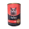 Reflex Plus Sos İçinde Et Parçacıklı Somonlu Yetişkin Konserve Kedi Maması 1 Adet 400 Gr