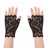 Siyah Dantel Parmaksız Kısa Eldiven