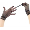 Siyah Renk Likralı File Eldiven Parmaklı Örgü Eldiven Yetişkin Boy