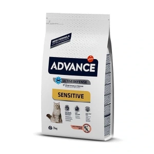 Advance Sensitive Somonlu Hassas Yetişkin Kedi Maması 3 Kg