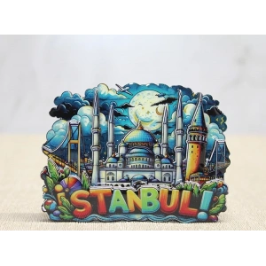 Ahşap İstanbul Temalı Magnet Alk4597