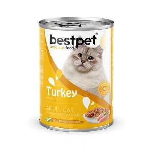 Bestpet Gravy Soslu Hindili Yetişkin Konserve Kedi Maması 1 Adet 85 Gr