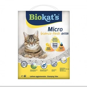 Biokats Micro Fresh Extra Bahar Kokulu Aktif Karbonlu Topaklanan Doğal Kedi Kumu 1 Adet 6 Lt