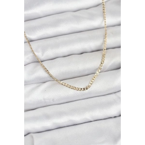 CM 14K Gold Renk Pirinç Zincir Model Kadın Kolye