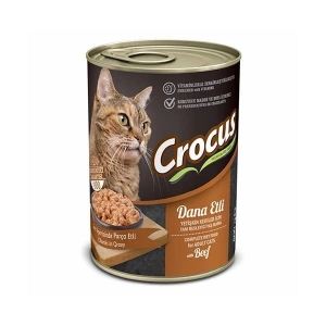 Crocus Dana Etli Yetişkin Kedi Yaş Maması 1 Adet 400 Gr