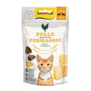 Gimcat Crunchy Snacks Tavuklu ve Peynirli Tahılsız Kedi Ödül Maması 1 Adet 50 Gr