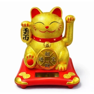 Güneş Enerjili Sallanan Şans Kedisi - Maneki Neko Alk4524