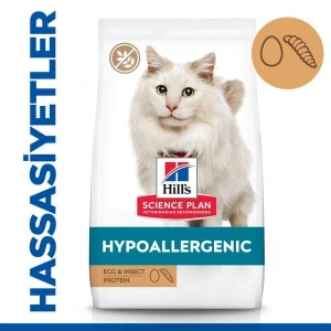 Hills Science Plan Hypoallergenic Yumurtalı ve Böcekli Tahılsız Yetişkin Kedi Maması 1.5 Kg