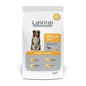 Lavital Orta Irk Somonlu Yetişkin Köpek Maması 3 Kg