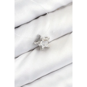 Misineli Yıldız Model Gümüş Renk Hayalet Kolye