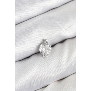 Misineli Zirkon Taşlı Model Gümüş Renk Hayalet Kolye