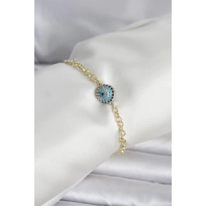 Pirinç Gold Renk Nazar Model Kadın Bileklik