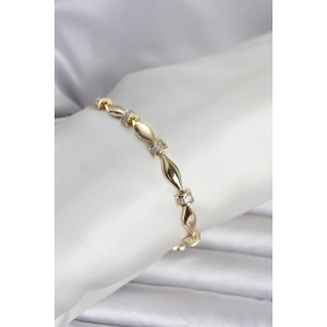 Pirinç Gold Renk Sütun Model Kadın Bileklik