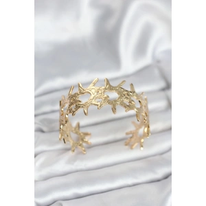 Pirinç Gold Renk Vintage Kadın Bileklik