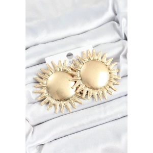 Pirinç Güneş Model Gold Renk Kadın Küpe
