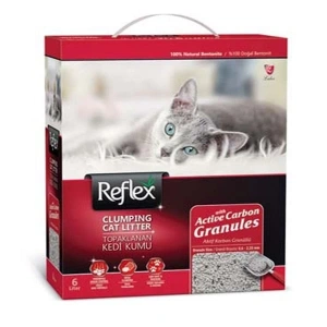 Reflex Granül Aktif Karbonlu Topaklanan Kedi Kumu 1 Adet 6 Lt