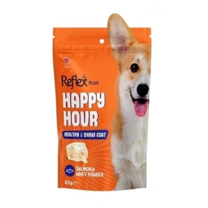 Reflex Plus Happy Hour Sağlıklı ve Parlak Tüyler için Destekleyici Köpek Ödül Maması 1 Adet 60 Gr