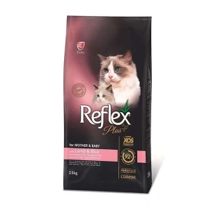 Reflex Plus Mother&Baby Kuzu Etli Anne ve Yavru Kedi Maması 15 Kg