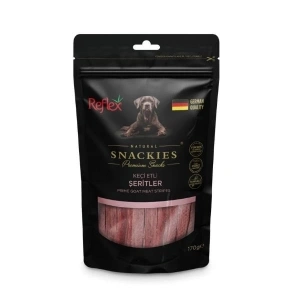 Reflex Snackies Natural Keçi Etli Şerit Tahılsız Köpek Ödül Maması 1 Adet 170 Gr