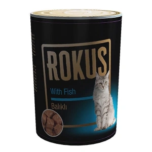 Rokus Balıklı Yetişkin Konserve Kedi Maması 1 Adet 410 Gr