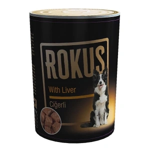 Rokus Ciğerli Yetişkin Konserve Köpek Maması 1 Adet 410 Gr