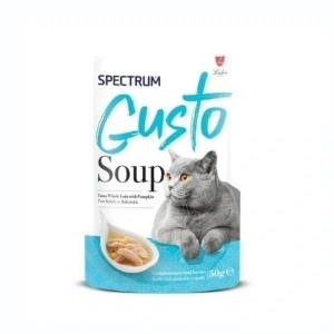 Spectrum Gusto Soup Ton Balıklı ve Bal Kabaklı Kedi Çorbası 1 Adet 50 Gr