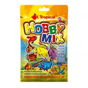 Tropical Hobby Mix Küçük Akvaryum Balıkları için Karışık Pul Yem 12 Gr