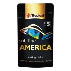 Tropical Softline Amerikan Cinsi Balıklar için Yumuşak Granül Balık Yemi Small 20 Ml 10 Gr
