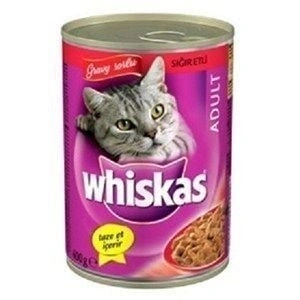 Whiskas Biftekli Yetişkin Konserve Kedi Maması 1 Adet 400 Gr