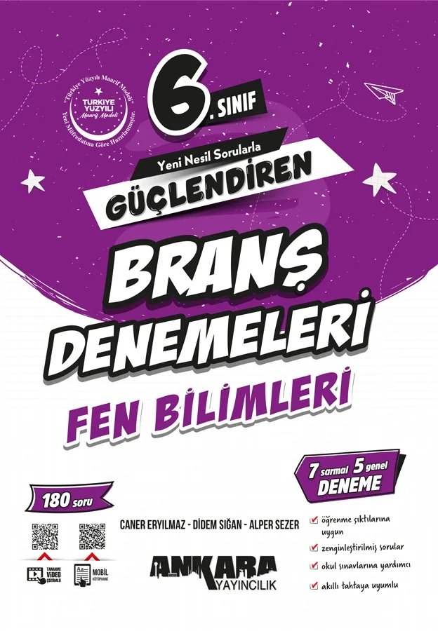 6.Sınıf Güçlendiren Fen Bilimleri Branş Denemeleri Ankara yayın