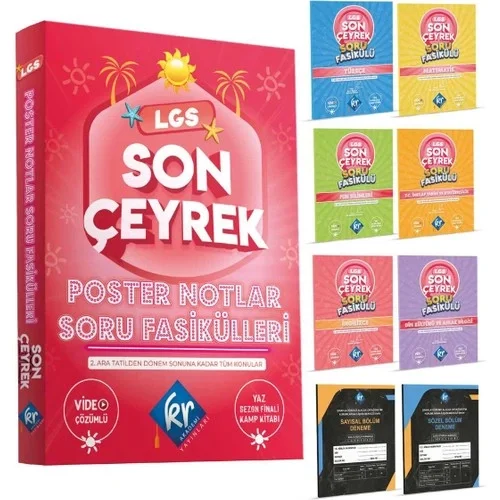 Lgs Son Çeyrek Poster Notlar Soru Fasikülleri Set Kr Akademi