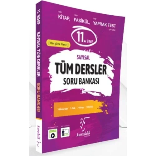 Karekök 11.Sınıf Tüm Dersler Soru Bankası Sayısal