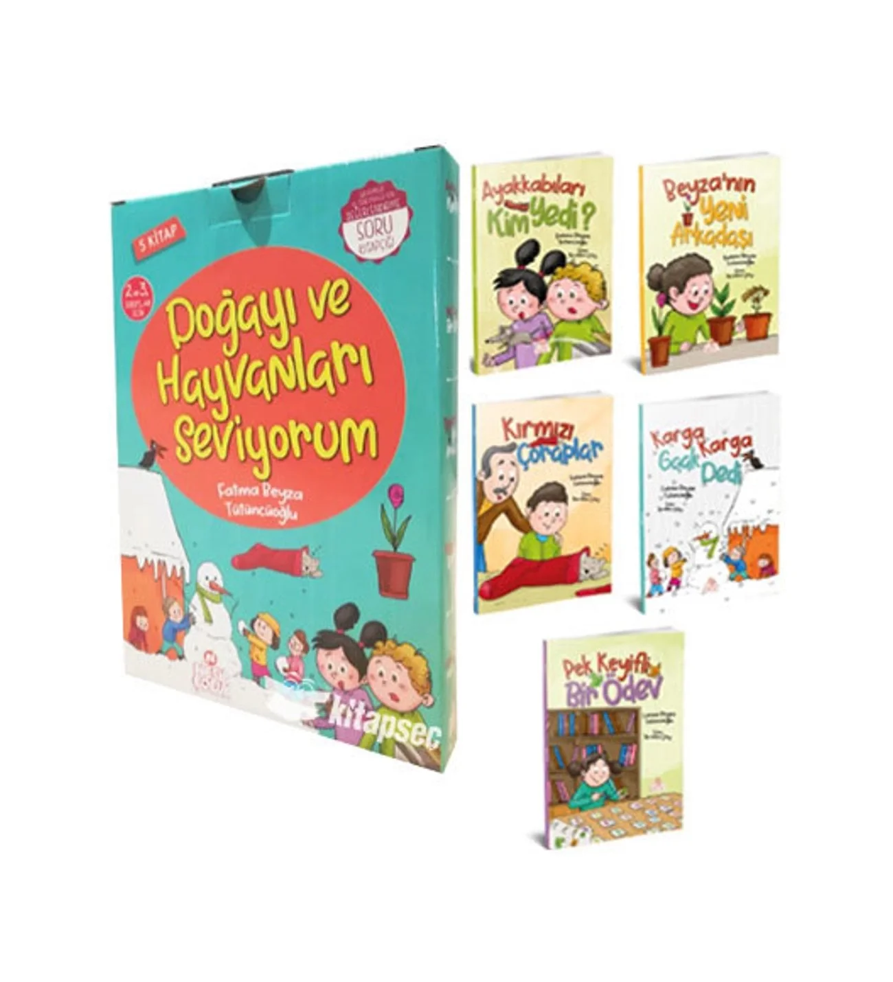 Doğayı Ve Hayvanları Seviyorum 5 Kitap Set Nesil Çocuk