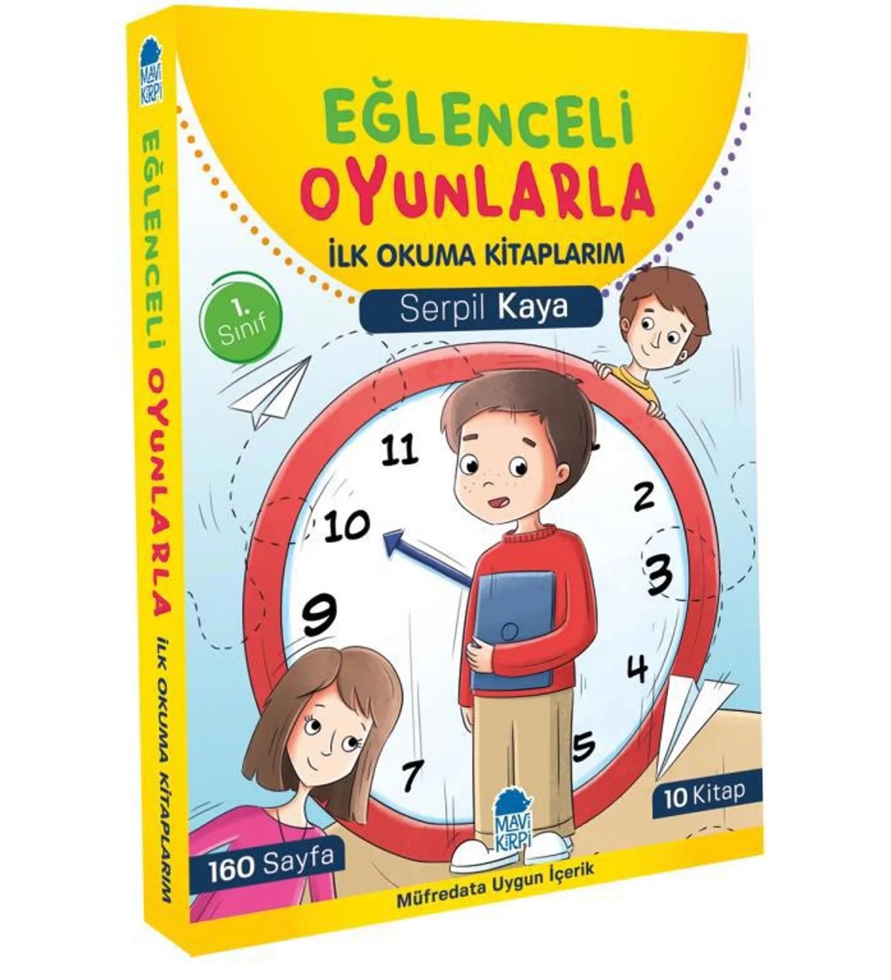 Eğlenceli Oyunlarla İlk Okuma Kitaplarım 10 Kitap Set Mavi Kirpi
