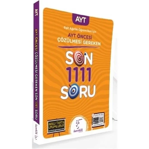 Karekök Ayt Öncesi Çözülmesi Gereken 1111 Soru Eşit Ağırlık