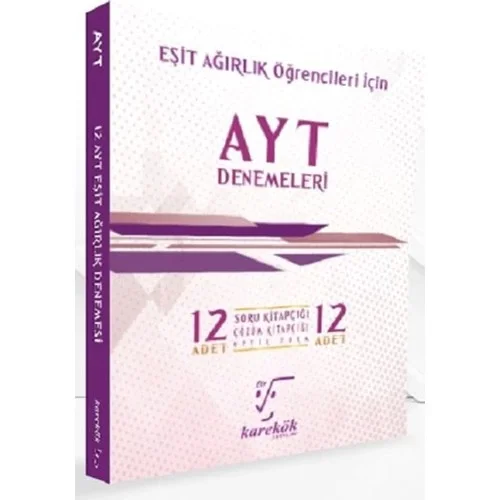 Karekök Ayt Eşit Ağırlık 12 Deneme