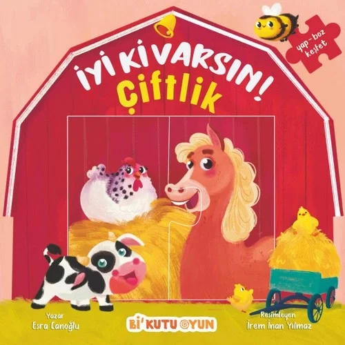 İyi Ki Varsın Çiftlik Yapbozlu Kitap Bikutu Oyun