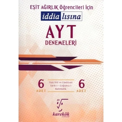 Ayt Eşit Ağırlık 6 Deneme Karekök
