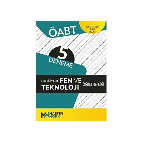 Öabt Fen Teknoloji Öğretmenliği 5 Deneme Master Work