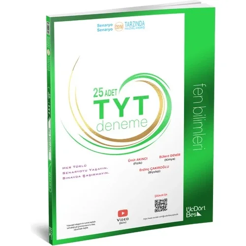 Tyt Fen Bilimleri 25 Deneme Üçdört Beş Yayın