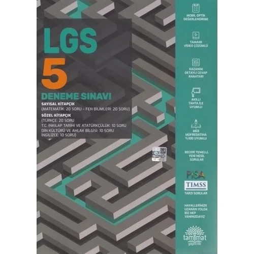 Tammat 8.Sınıf Lgs 5 Deneme Sınavı