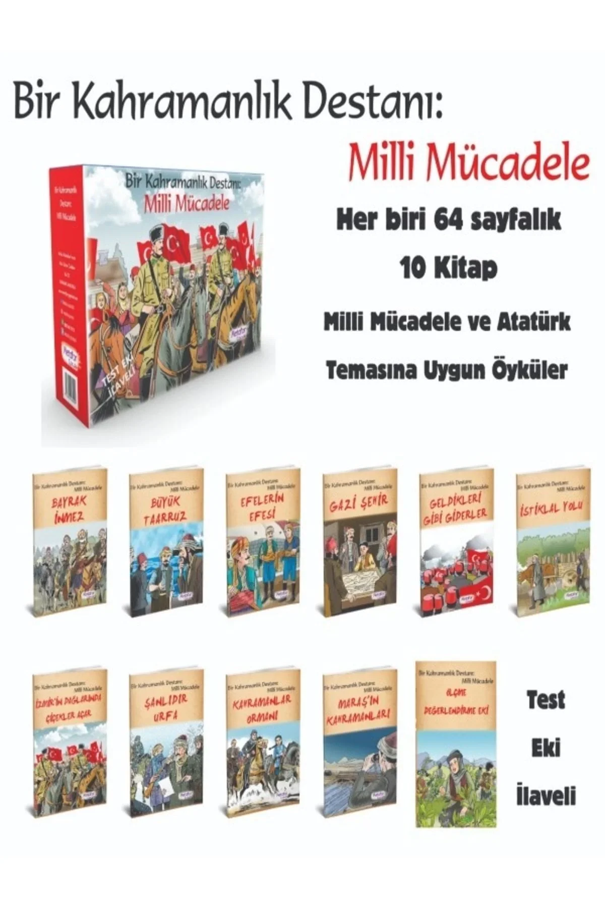Metafor Bir Kahramanlık Destanı Milli Mücadele 10 Kitap Set