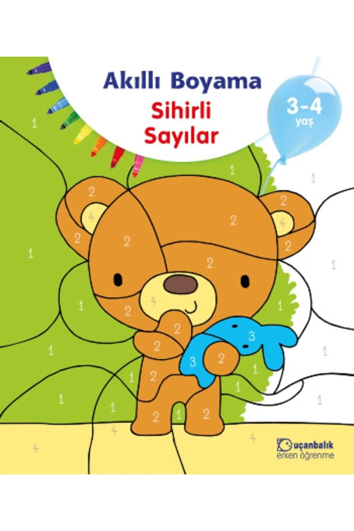 Akıllı Boyama Sihirli Sayılar 3-4 Yaş Uçanbalık