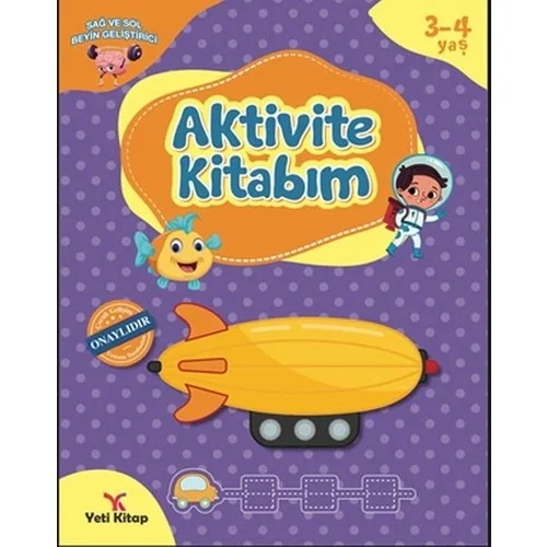 Aktivite Kitabım 3-4 Yaş Yeti Kitap