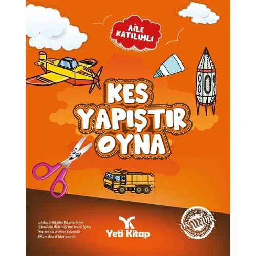 Aile Katılımlı 3 Boyutlu Kes Yapıştır Oyna 6+ Yaş Yeti Kitap