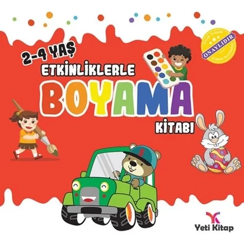 Etkinliklerle Boyama 2-4 Yaş Yeti Kitap