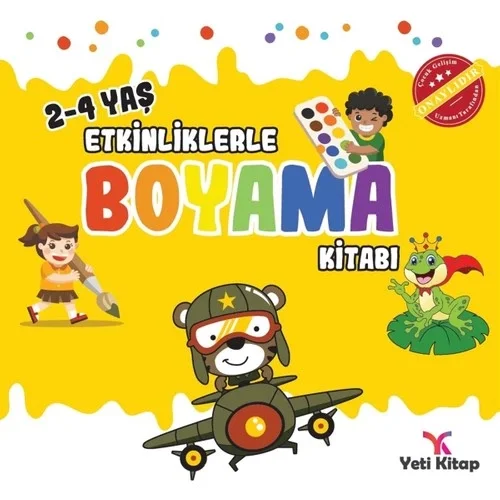Etkinliklerle Boyama 2-4 Yaş Yeti Kitap